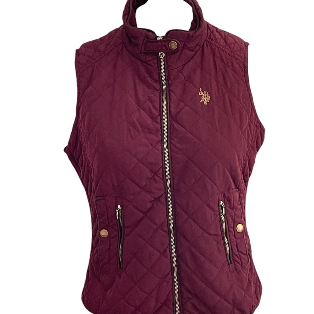 U.S. Polo Assn. Burgundy Crest Vest Size S